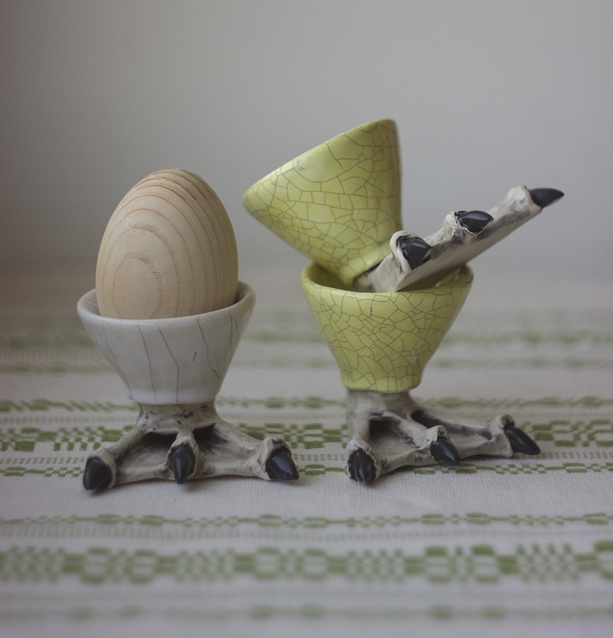 Kiaušinio stovelis "Žąsies koja"