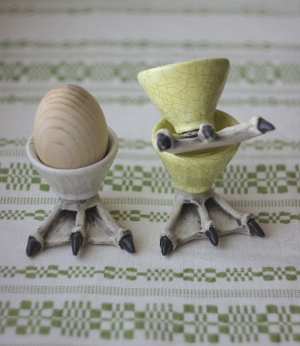 Kiaušinio stovelis "Žąsies koja"