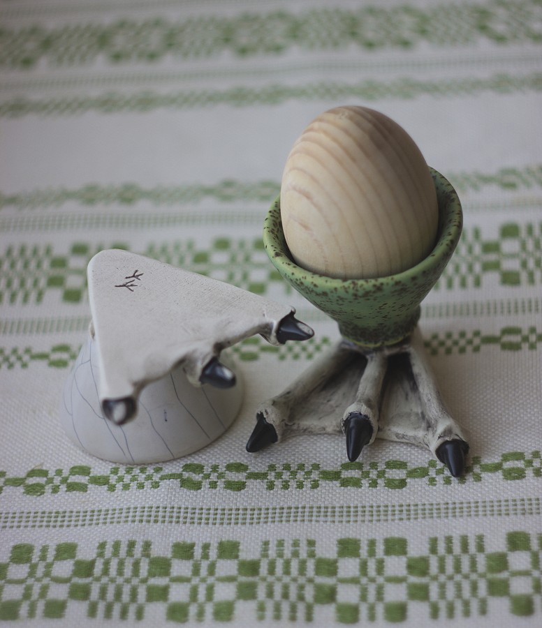 Kiaušinio stovelis "Žąsies koja"