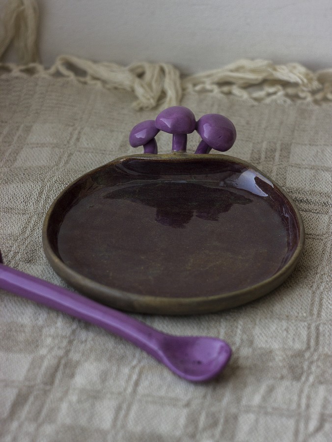 Desertinė lėkštelė "Violetinis nuosėdis"