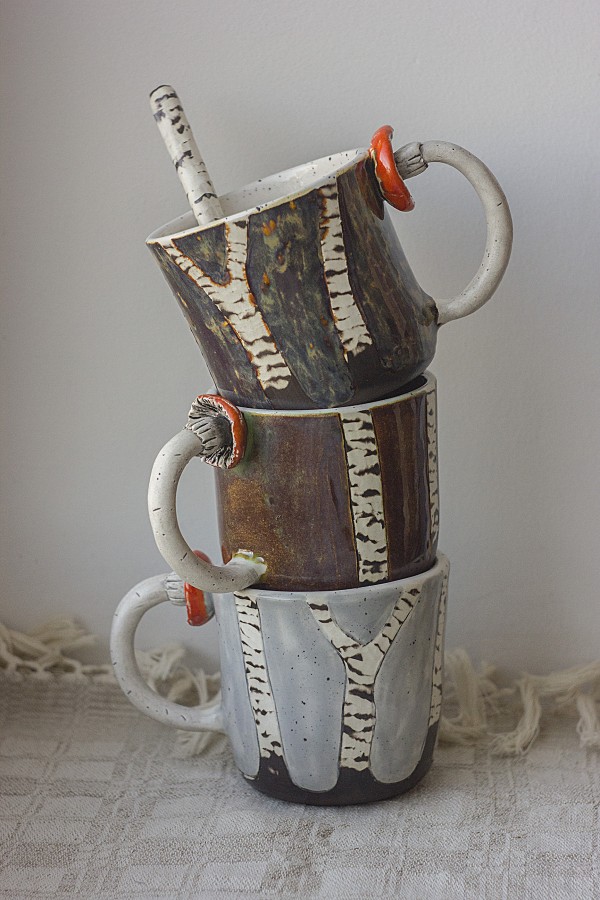 Puodeliai "Ruduo beržyne" 350ml <2>