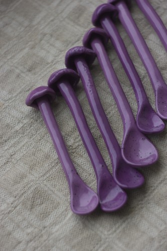 Violetiniai šaukštai "Grybai"